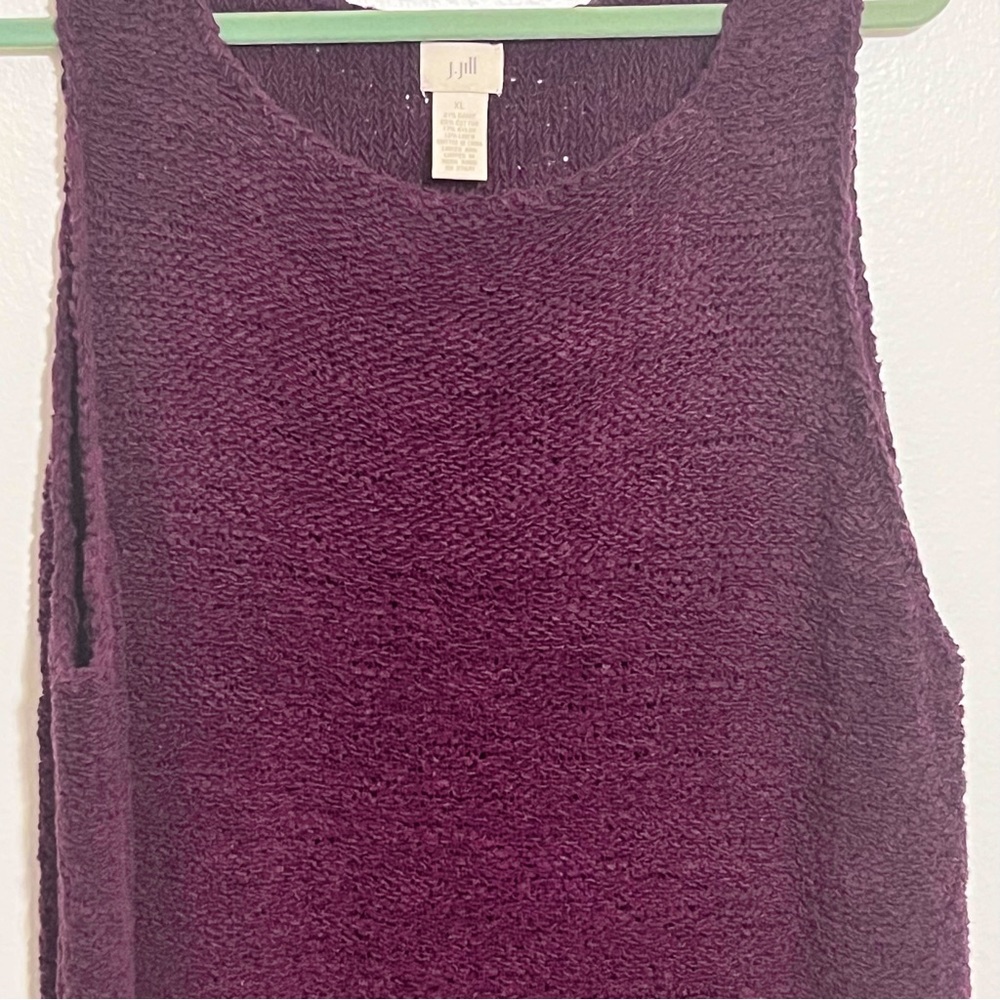 GUC J. Jill burgundy sweater tank Size XL MAKE AN OFFER